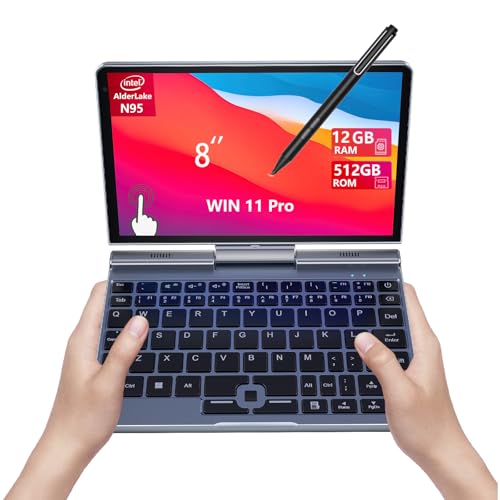 KOOFORWAY 8-inch 2-in-1 Mini Laptop