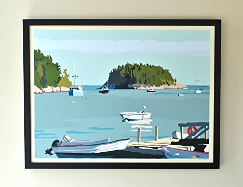I Am An Island- Horizontal Framed Print (18x24 Giclee Poster, Wall Decor Art)