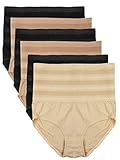 Barbra's 6 Pack 2 Sides Hidden Pocket Plus Size Brief Panties