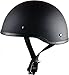 Bikerhelmets.com -  SOA Inspired Motorcycle Helmet - DOT Approved Ultra Low Profile Beanie - Flat Black No Peak - Medium