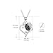POPLYKE Sea Turtle Necklace Valentines Day Gifts for Women Sterling Silver Son Turtle Heart Necklace Jewelry for Mom Wife Daughter (Mother and Daughter Turtle Necklace)