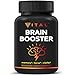 Brain Booster for Premium Brain Function - Supports Memory with Focus & Clarity Formula - Nootropic Scientifically Formulated for Optimal Performance - Ginkgo Biloba, Vitamin B -12,DMAE,Rhodiola Rosea