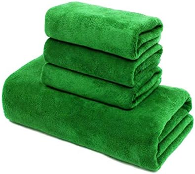Enterest Washing towel Nano-super fiber towel for Car Wash, Car Wax, Kitchen Clean, Beauty Care 60 x 160cm (23.62 x 62.99 inches) Pack of 2 Microfiber Car Wash Drying Towels (Green)