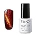 Qimisi UV LED 3D Cat Eye Effect Nail Gel Polish Magnetic Soak Off Varnish 9924 Brownish Red with Gold Eye