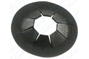 CLIPSANDFASTENERS 100 4mm Stud Push-On Retainers 11mm O.D. Phosphate