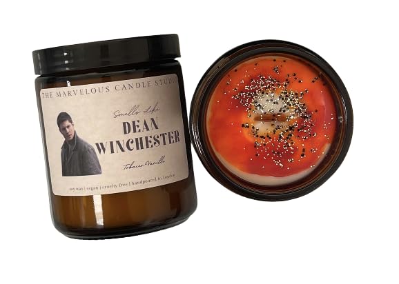 Smells Like Dean Winchester Wax Melts and Candles | Supernatural | Jensn Ackles | Fandom Candles | Funny Novelty Gift | Vegan Candles (8oz Candle)