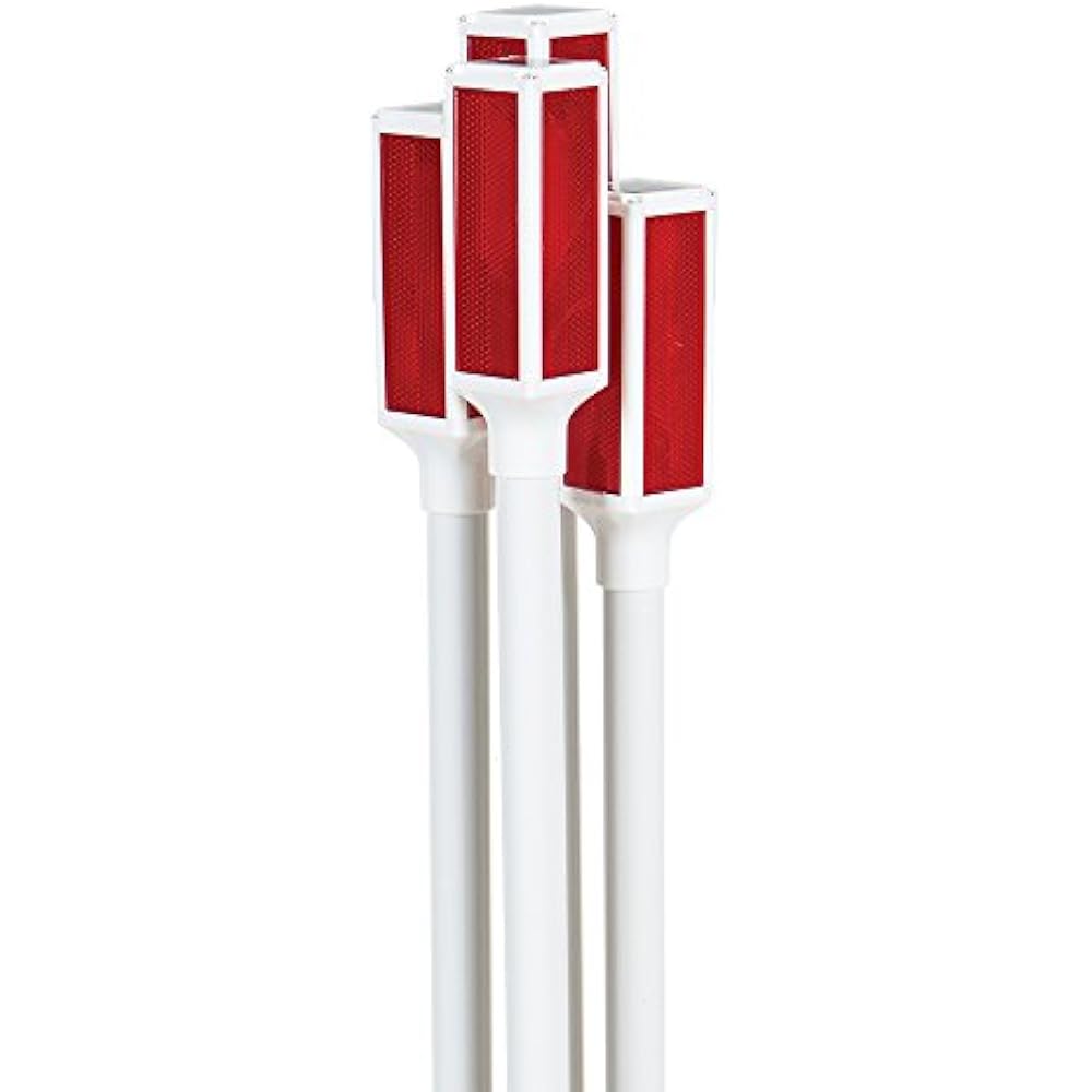 Pack Of Path Lights 4 Driveway Markers 42 Inch With Steady And Flashing