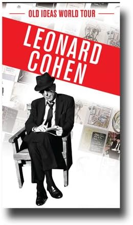 Leonard Cohen Poster - 11 x 17 Promo for "Old Ideas" World Tour -- OldIdeas