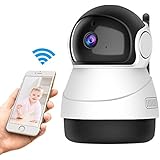 Wireless 1080P IP Camera, GERI WiFi Security Surveillance Indoor Camera with Night Vision Motion Detection 2-Way Audio Home Security Surveillance Pan/Tilt/Zoom Monitor for Baby/Elder/Pet