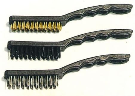 Wellforce 14618 3Pcs 13 inch Nylon Brass & Stainless Brush Plastic Handle