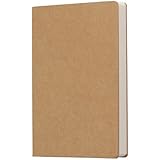 Kraft Cover Blank 100g Full Wood Paper Sketch Book - 112 Sheets / 224 Pages - 140 Millimeters by 210 Millimeters - 350gsm Kraft Paper