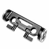SMALLRIG Camera Extension Arm Connector 15mm Dual Rod Clamp with Rosette (M6, 31.8mm) for Camera Shoulder Support -1898