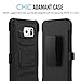 Galaxy Note 5 Case, MoKo Shock Absorbing Hard Cover Ultra Protective Heavy Duty Case with Holster Belt Clip + Built-in Kickstand for Samsung Galaxy Note 5 5.7 Inch (2015) - Black