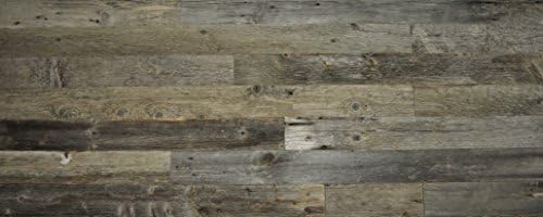East Coast Rustic DIY Grey 5.5" Reclaimed Wood Barn Wood Accent Wall 20 Square Feet of Grey Shades - Do It Yourself