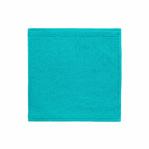 Frottana Pearl face cloth 30 x 30 cm, 100% cotton, ocean
