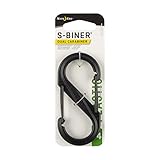 Carabiner Clip, 3-1/2 in., Plastic, Black