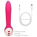 Louviva Vibrating G-spot Vibrator - Rechargeable Vagina and Clitoris Stimulation Dildo Massager - 25 Speeds Powerful Vibration Motors - Best Adult Sex Toys for Women. by Louviva