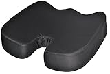4 Inches Waterproof Cover Coccyx Orthopedic Pressure Sore Relieving Wheelchair Memory Foam Seat Cushion (Large Thick Firm-18x16x4)