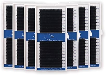 17 Lines False Eyelash Extensions 0.03-0.25mm Silk Mink Eye Lashes Russia Volume Eyelash,C,0.20mm,11mm