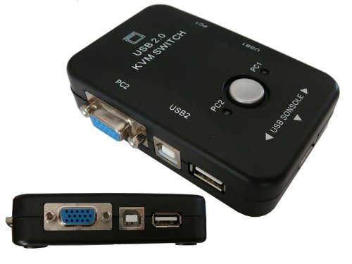 KALEA-INFORMATIQUE AUTOMATIC SWITCH KVM sharing box for 2 VGA and USB PCs