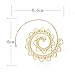 Sundear Vintage Bohemian Spiral Earring Circles Round Tribal Hoop Earrings (Big Heart loops)