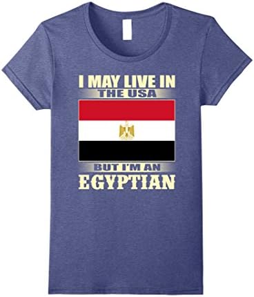 Womens Proud to be EGYPTIAN flag gifts t shirt Small Heather Blue