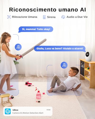 NUASI 24/7 Recording 4G LTE Internal Camera with SIM, 2K Indoor Camera 4g, 360° PTZ Camera Indoor Surveillance, Motion Detection, 2-Way Audio
