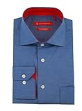 Gino Valentino Men's 100% Cotton Barrel Cuff Dress Shirt