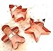 Copper Christmas Cookie Cutter Set, BONUS Handles, Fun Holiday Baking In Your Home Kitchen, Modern Tools Add Vintage Charm, Set of Gingerbread Man, Star & Tree, Beautifully Gift-Boxed
