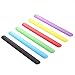 NUOLUX Slap Bracelets,Color Silicone Bracelet for Kids Party Favors,6pcs,Random Color