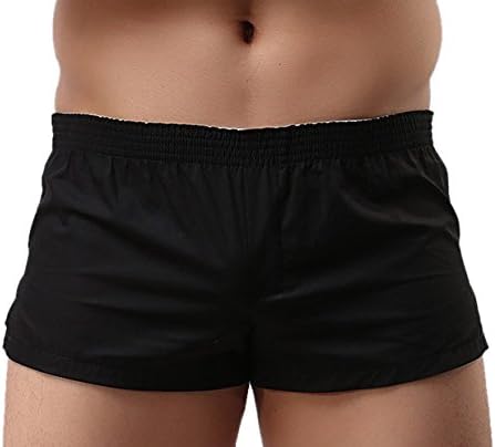 Soutong Men Underwear Boxers Shorts Trunks Loose Men Shorts Home Underpants Solid Color Cueca Boxers Underwear Men JJK01