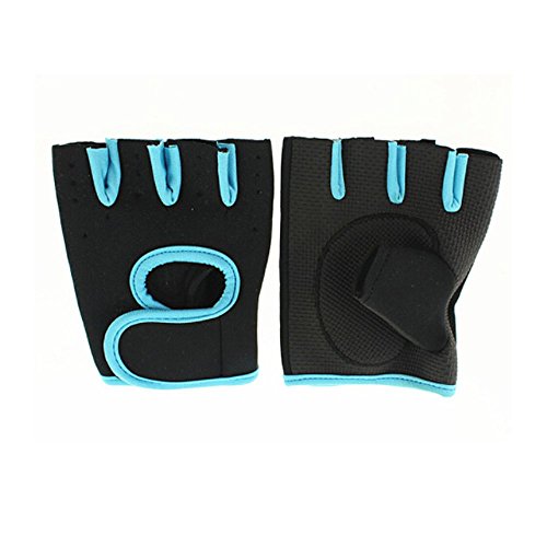 TXIN Choose Size Women Weight Lifting Gloves Fitness Gym Exercise Training (Blue,M)
