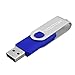 KOOTION 10 Pack 4 GB USB Flash Drive 4gb Flash Drives Keychain Thumb Drive Swivel Memory Stick Blue