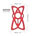 GFDesign MTB Cycling Bike Bicycle Silicone Band Rubber Elastic Phone Mount Holder Protection Strap Fit Universal Bicycle Motorcycle Handlebar Roll Bar Mount for Smartphone - Set of 5 (Multi Colors)