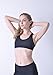 Queenie Ke Women's Yoga Bra Light Support Cross Back Wirefree Pad Soft Size S Color Black Across