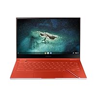 SAMSUNG 13.3” Galaxy Chromebook Laptop Computer w/ 256GB Storage, 8GB RAM, 4K AMOLED Touchscreen Display, HD Intel Core I-5 Processor, Ultra Slim, US Warranty, Fiesta Red
