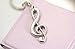 Bhbuy Fashion Cool Musical Note Key Ring Keyfob Keyring Music Symbol Keychain Gift New