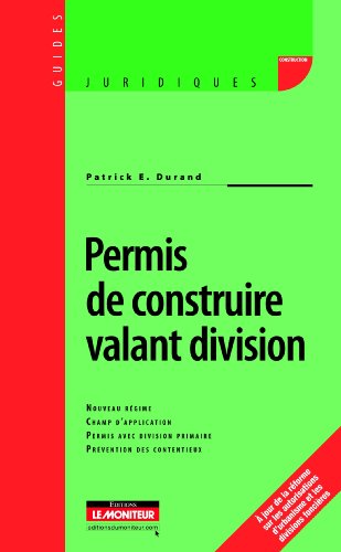 Permis de construire valant division