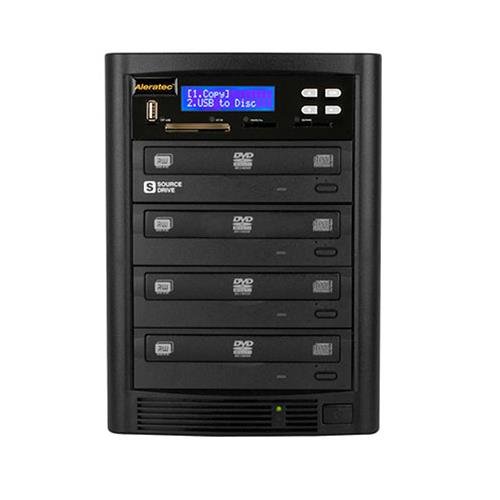 Aleratec-Direct-V2-DVD-CD-Flash-Copy-Tower-Optical-Drives-310109-Black