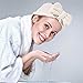 Buta Beauty makeup headband - Towel headband for washing face made with terry cloth available in 3 colors (Pack of 3, White Blue Pink)
