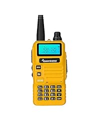 Jamón radios (uv r50 2rd Gen) Dual Band radios de dos vías Walkie Talkies de largo alcance (Negro), Amarillo