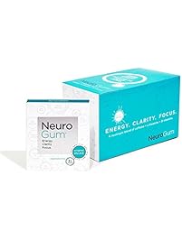 Neuro Gum Nootropic Energy Gum, Enlighten Mint Flavor, 9 Pieces Per Pack, 6 ea