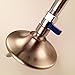 KES® Solid Brass Shower Head Shut Off Valve with Long Blue Swith, Chrome