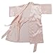 JOYTTON Kids' Satin Rayon Kimono Robe Bathrobe Nightgown (4,Pink)
