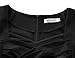 MUXXN Women's 1950s Vintage Retro Capshoulder Party Swing Dress (XXL, Black)
