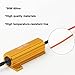 RioRand 2PCS 50W 6Ohm LED Load Resistors for LED Turn Signal Lights or LED License Plate Lights or DRL (Fix Hyper Flash, Warning Cancellor) with 4pc Quick wire Clip