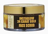 Face Scrub -★ Herbal Cream -★ Prevent Dark Spots Formation and Reduce Uneven Pigmentation -★ Unclog Pores -★ Remove Dead Skin Cells and Blackheads -★ All Natural -★ Vaadi Herbals(24 Carat Gold Scrub)