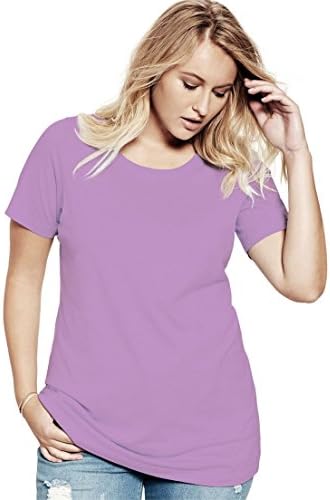 Ultimate Tee Women's Plus Size Crew Neck Ultimate Tee Amethyst,L