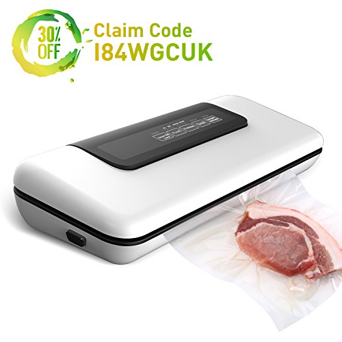 Click Here to See More Images Vacuum Sealer,Rrtizan W-300 Vacuum Sealing System With Starter Bag/Saver Roll, Extend freshness up to 7 times longer