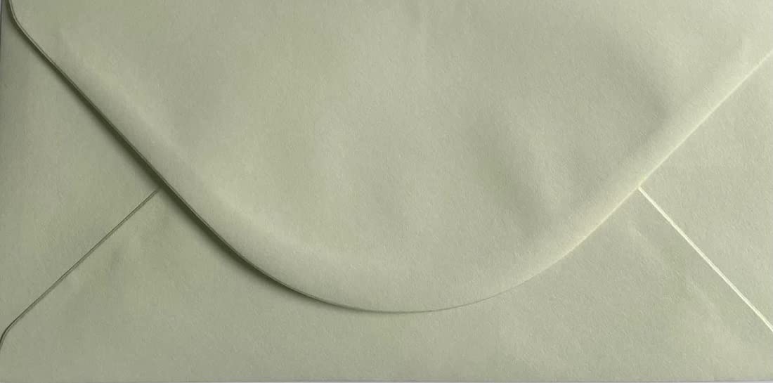 DL (110mm x 220mm) Coloured Envelopes for Greetings Cards Party Invitations & Craft - Pack of 75 (Pastel Mint Green)